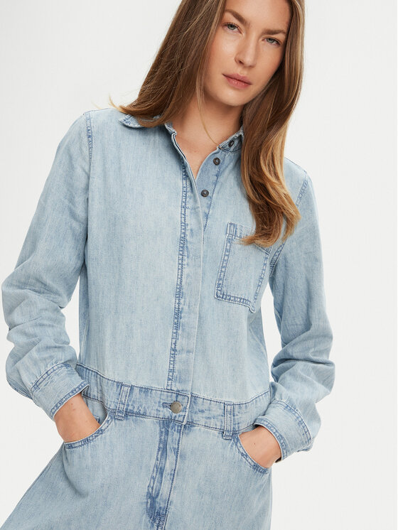 United Colors Of Benetton United Colors Of Benetton Jeans obleka 4RZKDV0B5 Modra Regular Fit