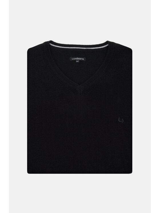 Lancerto Lancerto Sweter Anthony SW073223000044 Czarny Regular Fit