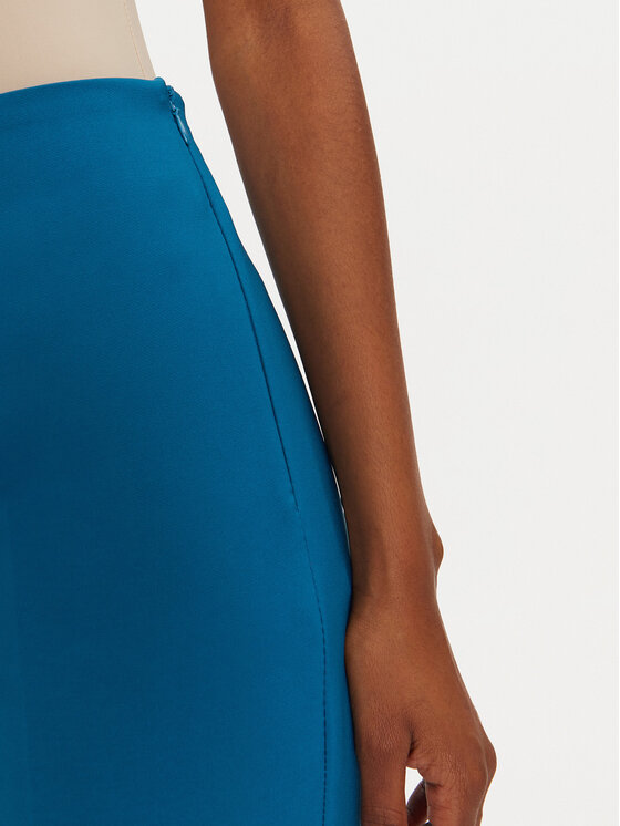 Rinascimento Rinascimento Kalhoty z materiálu 1000769232086 Modrá Regular Fit