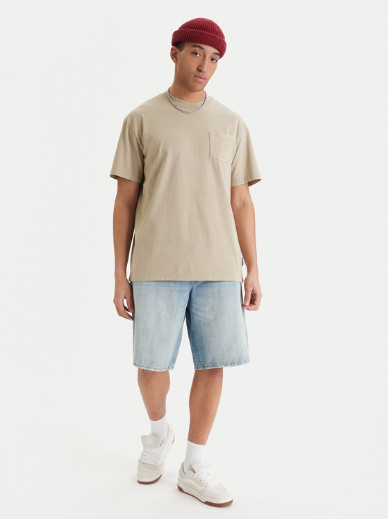 Quiksilver Quiksilver T-Shirt Oxni EQYKT04413 Béžová Comfort Fit