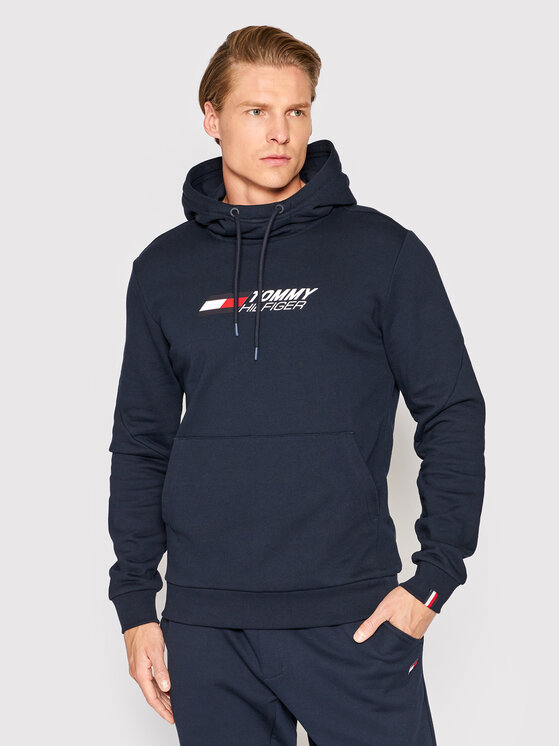 Tommy Hilfiger Tommy Hilfiger Pulóver Essentials MW0MW22742 Sötétkék Regular Fit