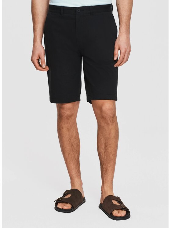 Pako Lorente Pako Lorente Szorty materiałowe P26SN-WS-007 Czarny Regular Fit