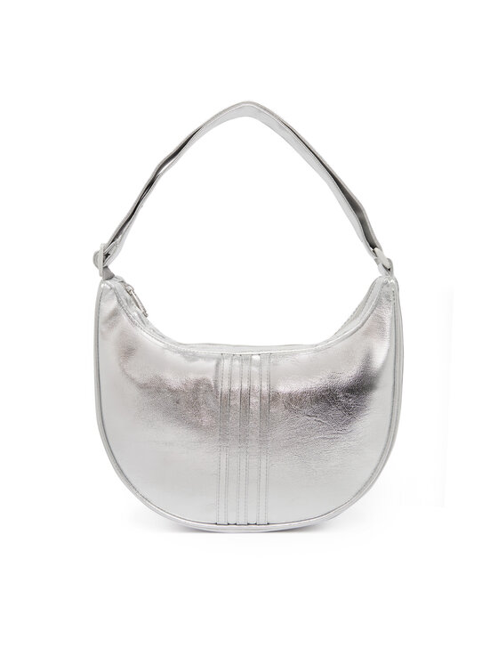 adidas adidas Handtasche Adicolor Half Crescent Bag Metallic Pu KR1562 Silberfarben