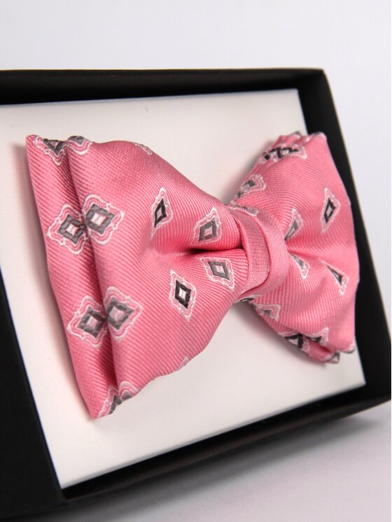 ELSNER ELSNER Παπιγιόν BUTTERFLY Z JEDWABNEGO ŻAKARDU A5086 Μπορντό