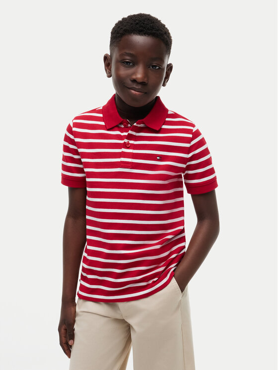 Tommy Hilfiger Tommy Hilfiger Polo Flag KB0KB09103 Czerwony Regular Fit