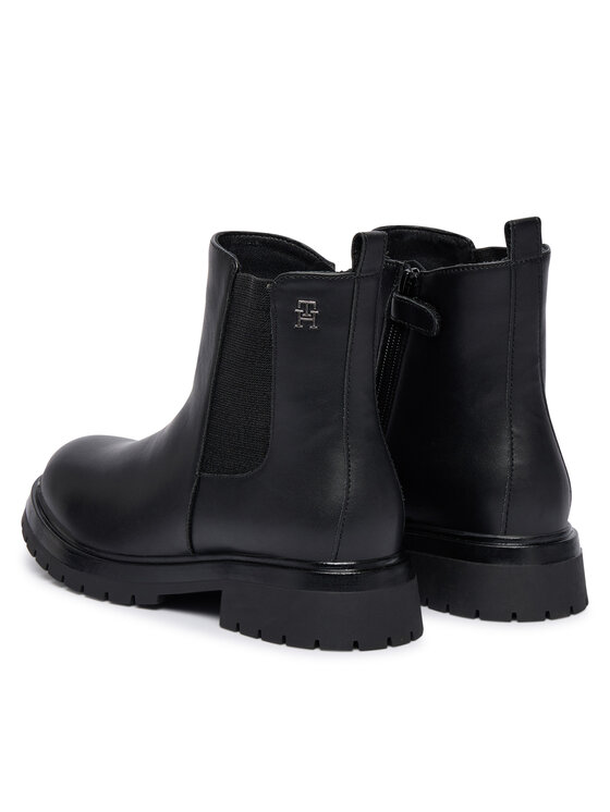 Tommy Hilfiger Tommy Hilfiger Bokacsizma Chelsea Boot T3A5-34152-1355 D Fekete