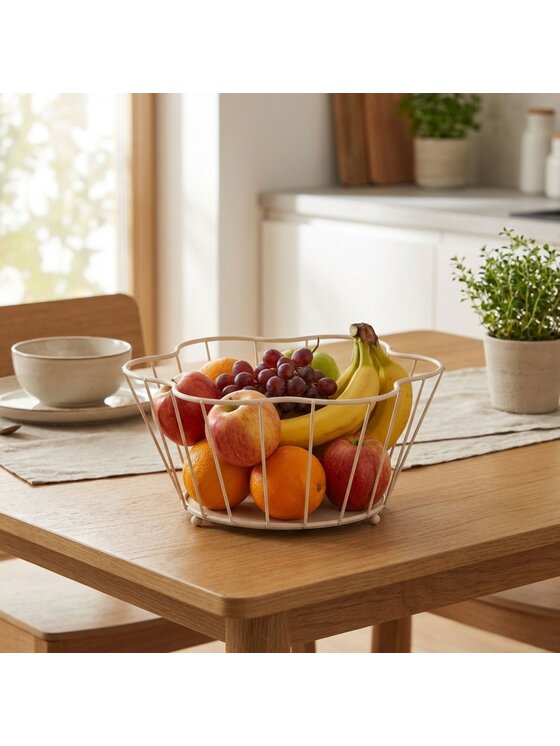 MIAhome MIAhome Kosz na owoce CESTO DI FRUTTA Beżowy