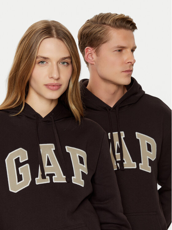 Gap Gap Majica dugih rukava 738102-25 Smeđa Regular Fit