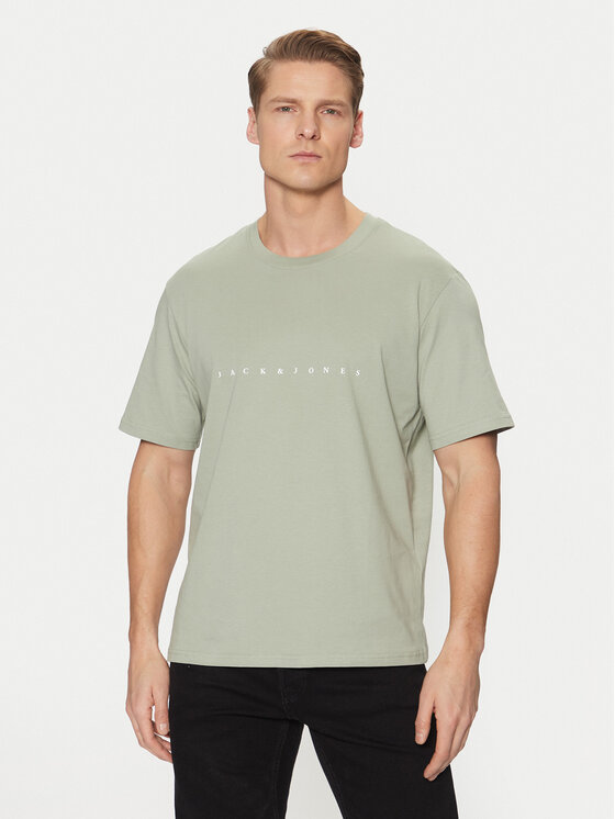 Jack&Jones T-krekls Star 12234746 Zaļš Relaxed Fit