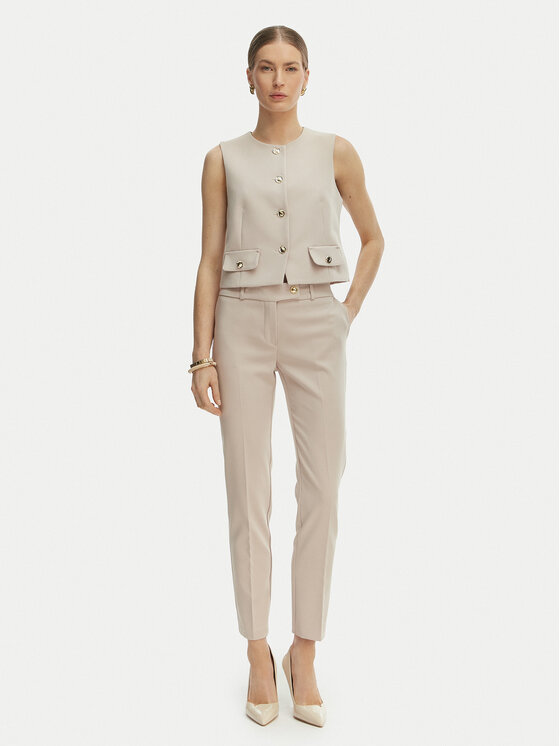 Rinascimento Rinascimento Hlače CFC0128638003 Bež Slim Fit