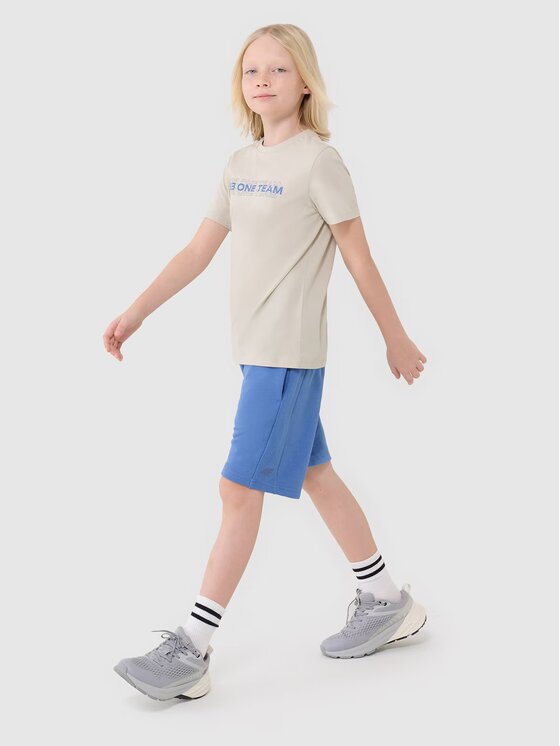 4F 4F T-Shirt 4FJWSS25TTSHM2186-12S Biały Regular Fit