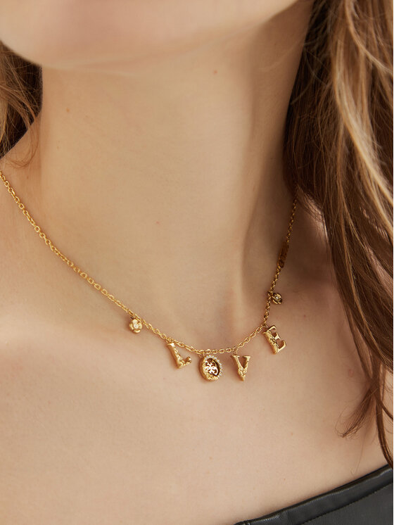 Guess Guess Ogrlica JUBN05 032JW Zlatna