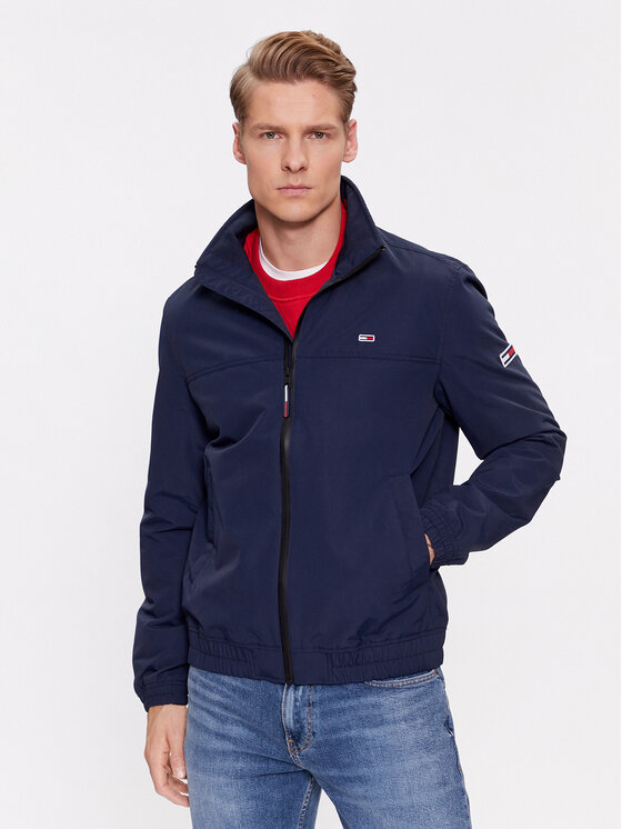 Tommy Jeans Tommy Jeans Átmeneti kabát Essential Casual DM0DM15382 Sötétkék Regular Fit