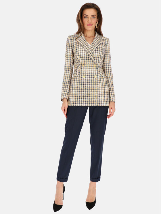 L’AF L’AF Marynarka Liberty Biały Slim Fit