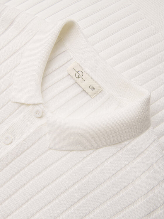 Ombre Ombre Polo OM-POSS-0169 Biały Slim Fit