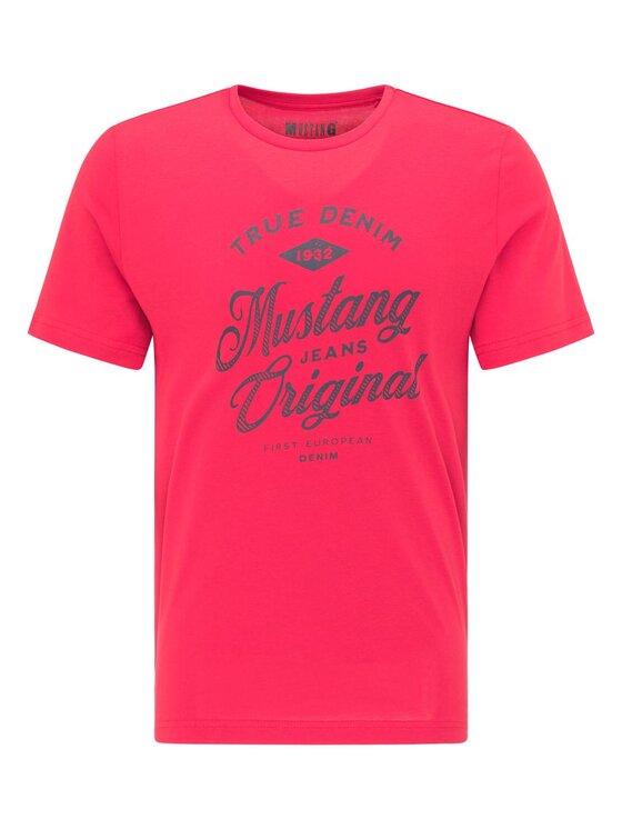 Mustang Mustang T-shirt ALEX C PRINT Rosa Regular Fit
