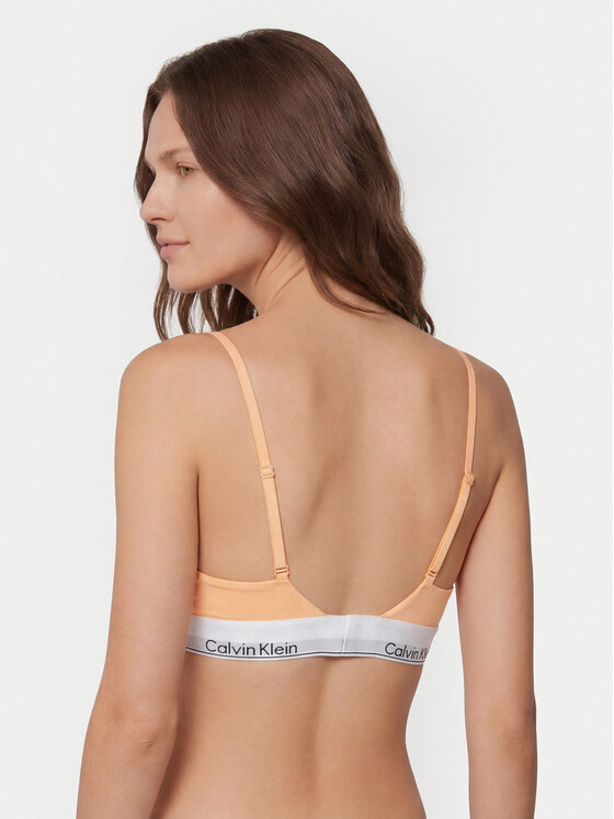 Calvin Klein Underwear Calvin Klein Underwear Σουτιέν Bralette LV00QF8498 Ανοιχτό πορτοκαλί