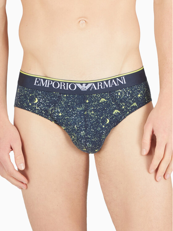 Emporio Armani Underwear Emporio Armani Underwear Súprava 2 kusov slipov 1117334F598 Tmavomodrá