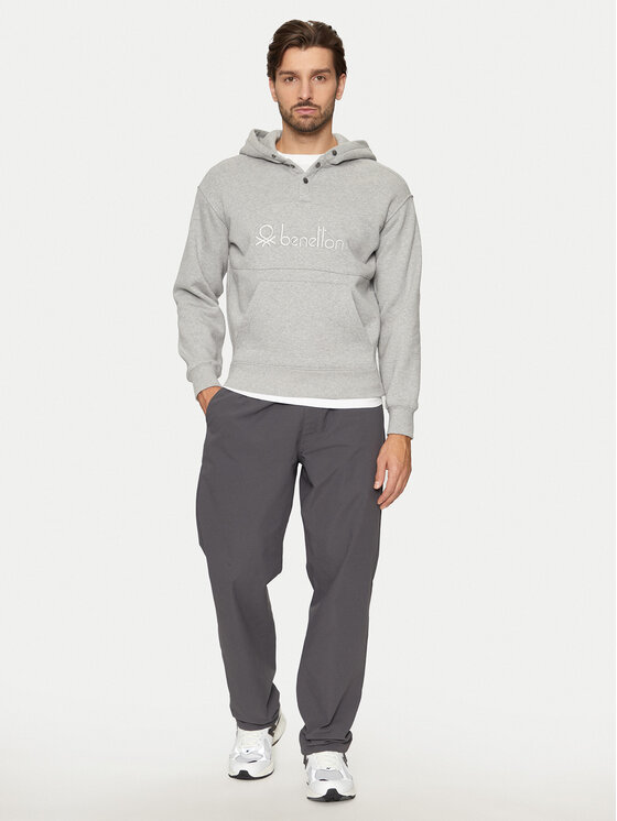 United Colors Of Benetton United Colors Of Benetton Majica dugih rukava 3VVUU201P Siva Relaxed Fit