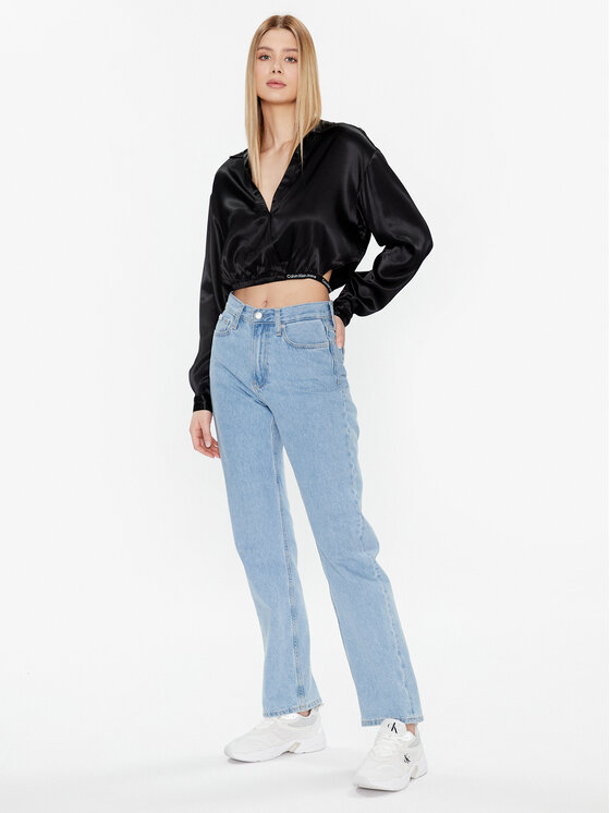 Calvin Klein Jeans Calvin Klein Jeans Bluză J20J220327 Negru Regular Fit