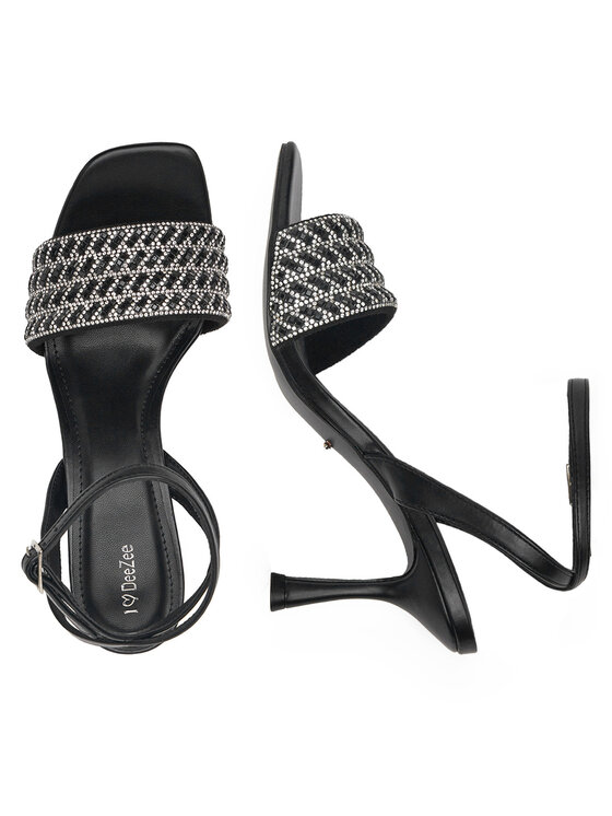 DeeZee DeeZee Sandali LH24015-1 Črna