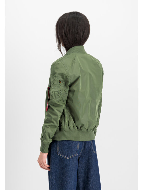 Alpha Industries Alpha Industries Kurtka bomber MA-1 TT Two Tone Bomber Jacket Women Zielony Slim Fit