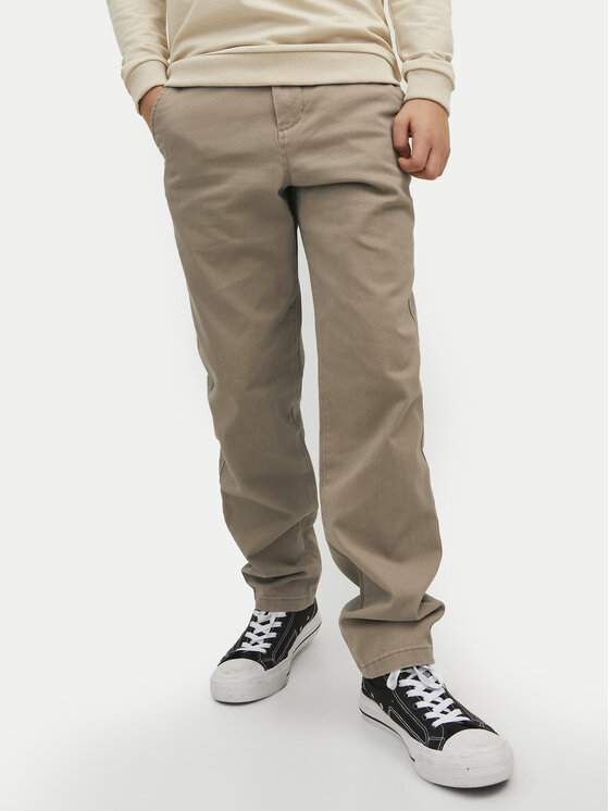 Jack&Jones Junior Chino nohavice Marco 12224625 Béžová Regular Fit
