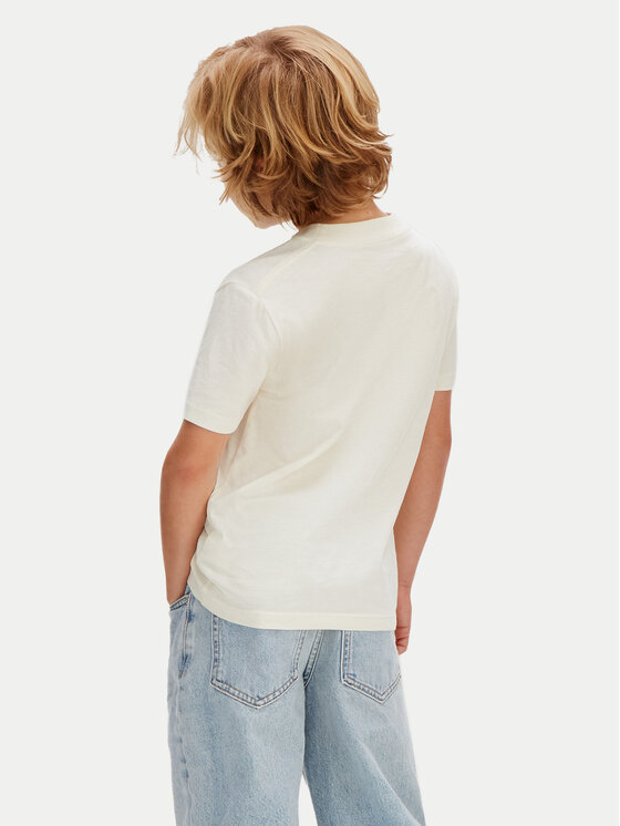 Calvin Klein Calvin Klein T-Shirt Heritage LVCKSJA09B Żółty Regular Fit