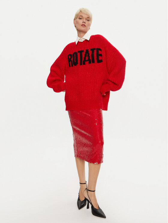 ROTATE ROTATE Maglione Brandy 1137491292 Rosso Loose Fit