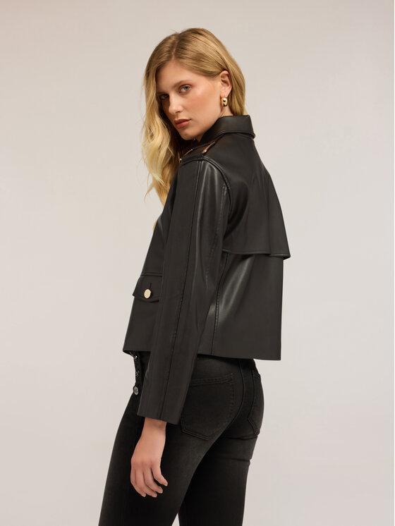 Motivi Motivi Giacca in similpelle R329Q001052N033 Nero Regular Fit