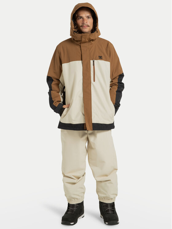 DC Shoes DC Shoes Lyžařská bunda Defiant ADYTJ03089 Hnědá Regular Fit