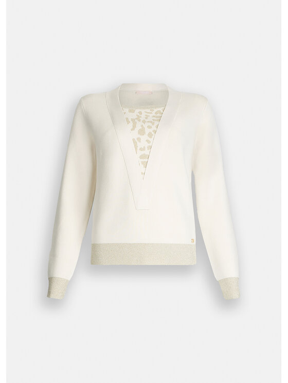 Liu Jo Liu Jo Maglione TF5254MS49IA4351 Bianco Regular Fit