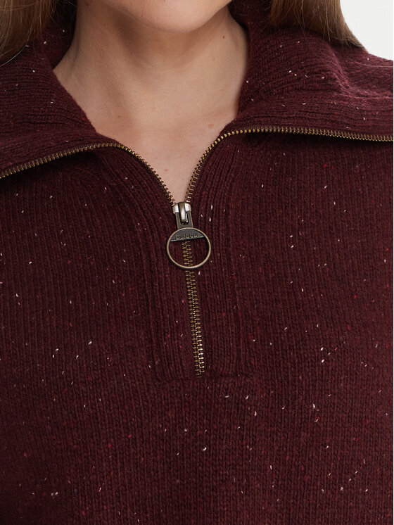 Barbour Barbour Džemperis LKN1579RE88 Bordo Regular Fit
