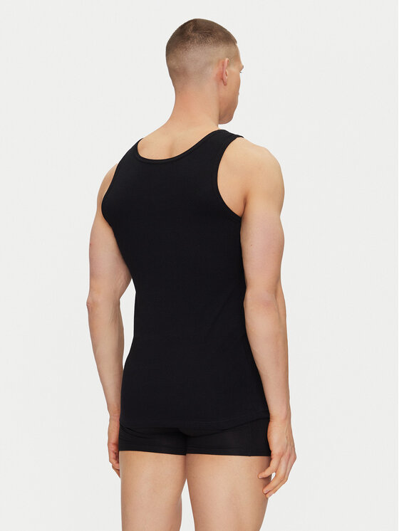 Resteröds Resteröds 2er-Set Tank-Tops 7027 1 Schwarz Slim Fit