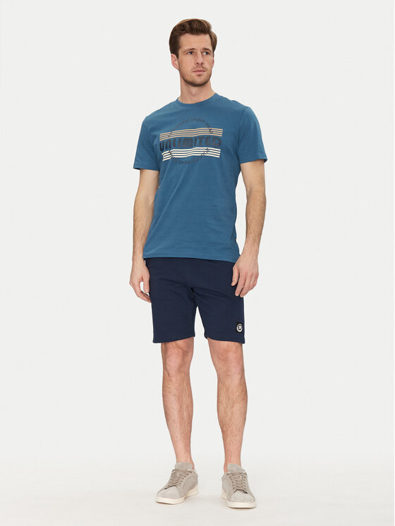 Blend Blend T-Shirt 20718276 Niebieski Regular Fit