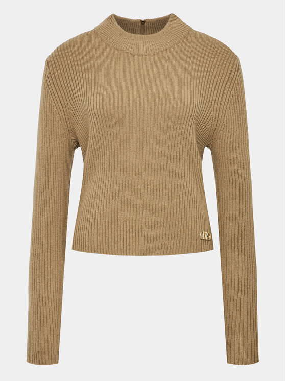 MICHAEL Michael Kors MICHAEL Michael Kors Pulover MF360P26V1 Rjava Regular Fit