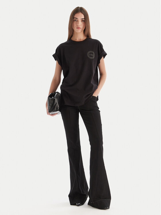 Versace Jeans Couture Versace Jeans Couture Футболка 79GAHT06 CJ00T Чорний Regular Fit