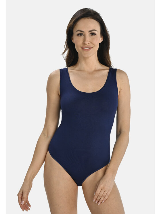 Teyli Damskie Teyli Body, rozmiar XL Niebieskie, damskie na szerokich ramiączkach Esme