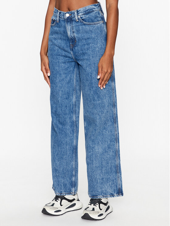Tommy Jeans Tommy Jeans Farmer Claire DW0DW16653 Kék Wide Leg