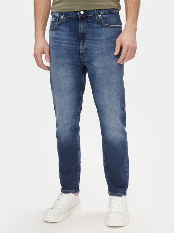 Calvin Klein Jeans Džinsi Dad Jean J30J324187 Tumši zils Slim Fit