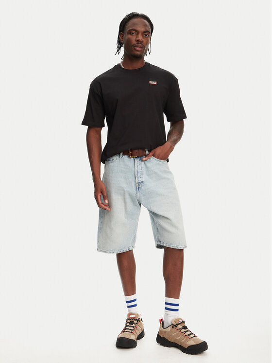 Hunter Hunter Tricou Rasputin HARM0057251 Negru Relaxed Fit