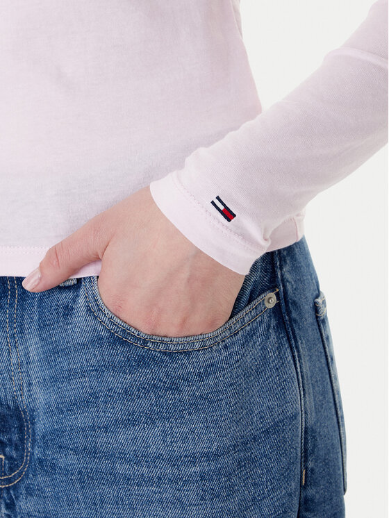 Tommy Jeans Tommy Jeans Blúzka Essential DW0DW21844 Ružová Regular Fit