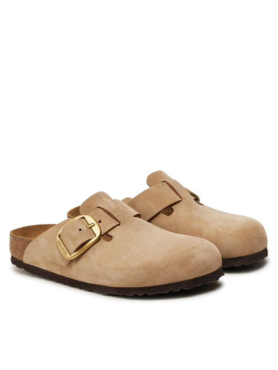 Birkenstock Birkenstock Klapki Boston Big Buckle 1028052 Beżowy