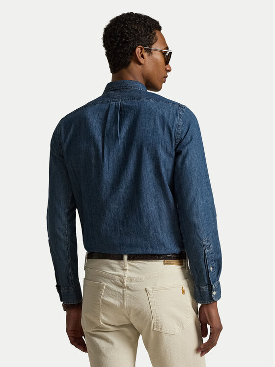 Polo Ralph Lauren Polo Ralph Lauren Πουκάμισο Core Replen 710548539 Σκούρο μπλε Slim Fit