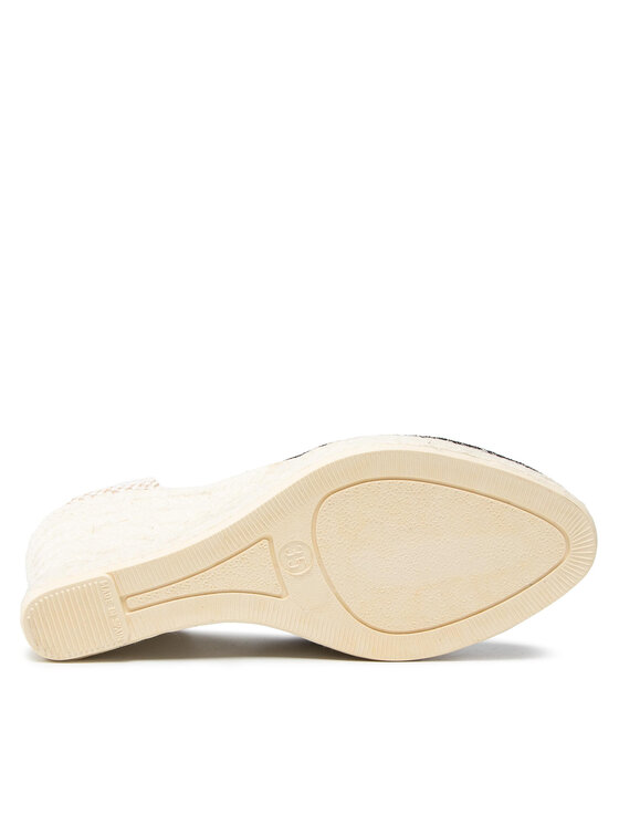 Manebi Manebi Espadrilky Wedge Valenciana K1.0 WV Čierna