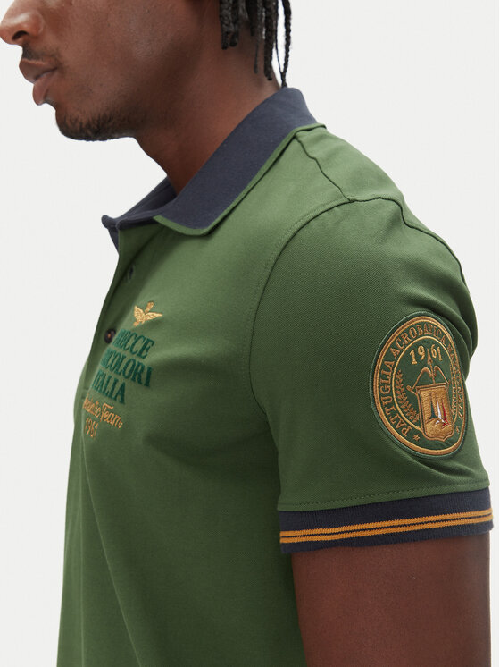Aeronautica Militare Aeronautica Militare Поло 251PO1859P191 Зелений Regular Fit