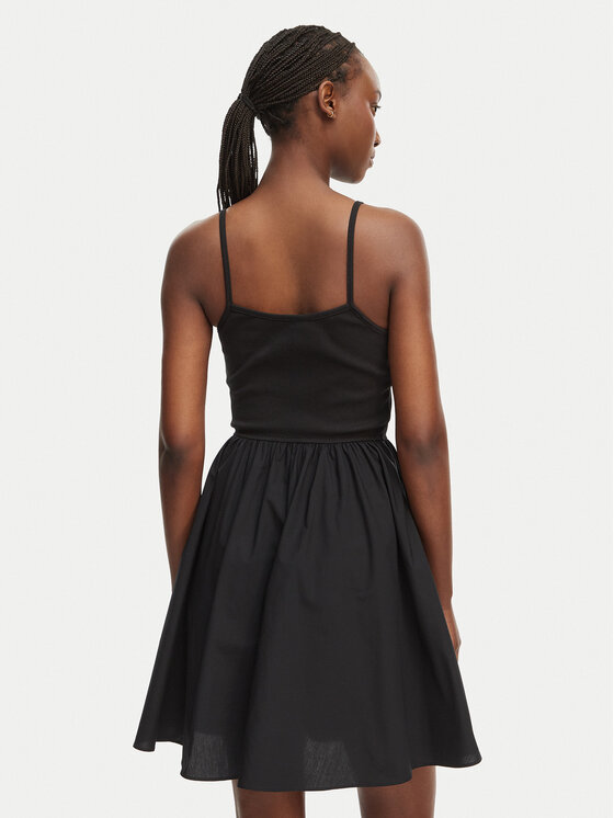 Tommy Jeans Tommy Jeans Φόρεμα καλοκαιρινό DW0DW22352 Μαύρο Slim Fit