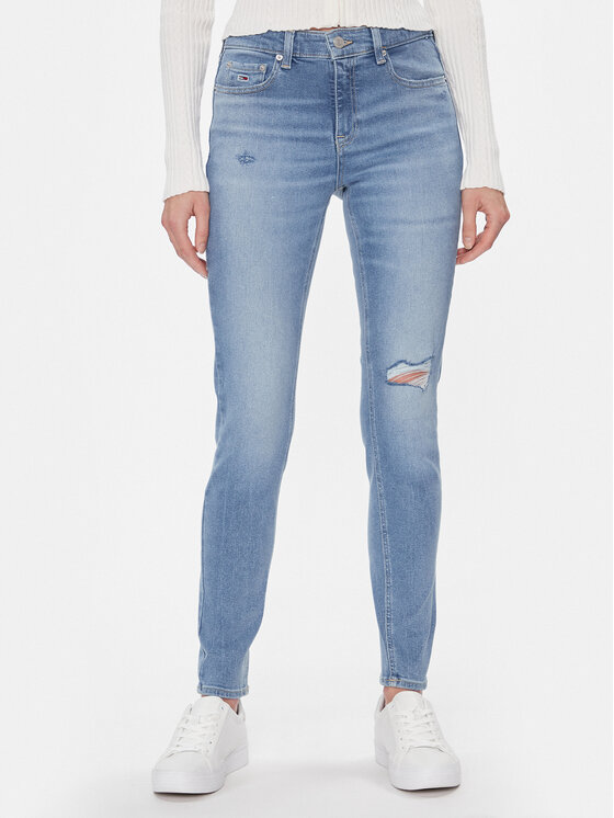 Tommy Jeans Džínsy Nora DW0DW17168 Modrá Skinny Fit