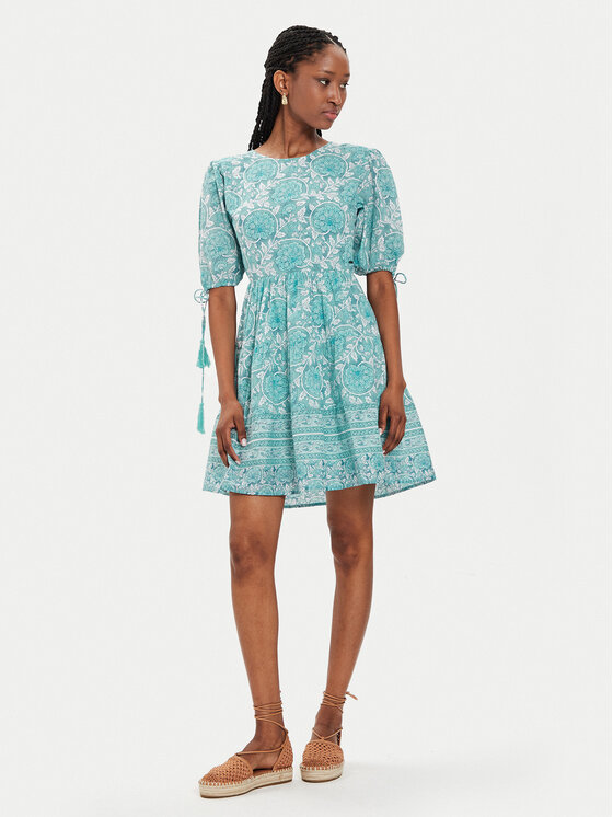 Pepe Jeans Pepe Jeans Sukienka letnia Margot PL953478 Niebieski Regular Fit