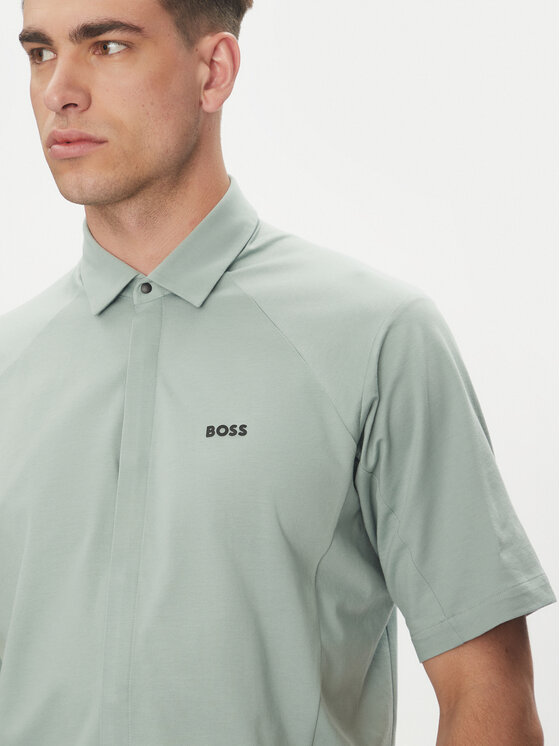 BOSS BOSS Marškiniai Excurse 50540196 Žalia Regular Fit